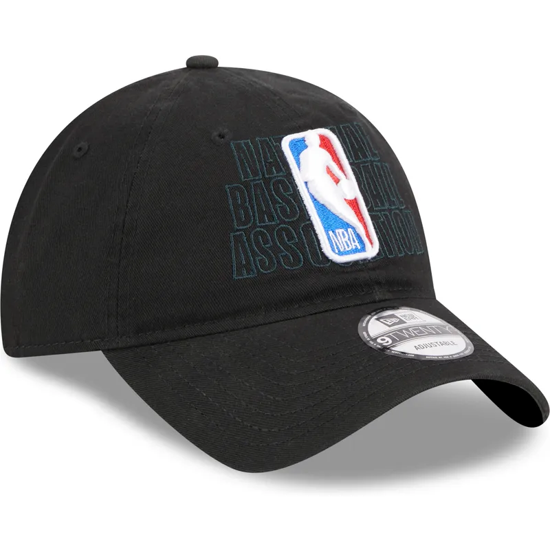 petten-gebogen-zwart-verstelbaar-9twenty-draft-edition-2023-van-nba-van-new-era
