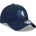 petten-gebogen-marineblauw-verstelbaar-9twenty-draft-edition-2023-van-minnesota-timberwolves-nba-van-new-era