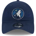 petten-gebogen-marineblauw-verstelbaar-9twenty-draft-edition-2023-van-minnesota-timberwolves-nba-van-new-era