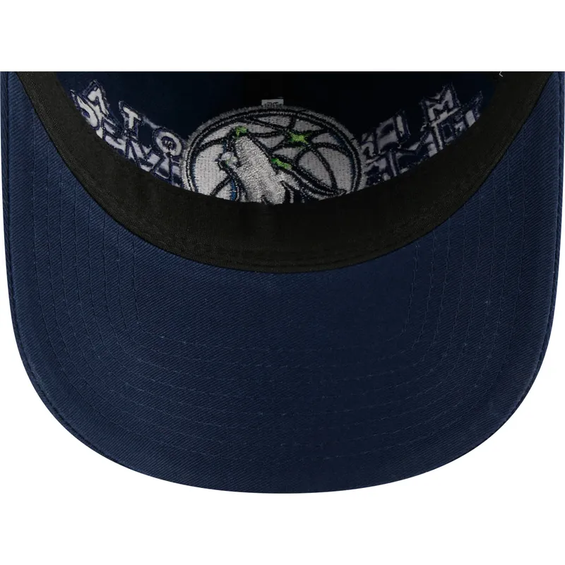 petten-gebogen-marineblauw-verstelbaar-9twenty-draft-edition-2023-van-minnesota-timberwolves-nba-van-new-era