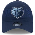 petten-gebogen-marineblauw-verstelbaar-9twenty-draft-edition-2023-van-memphis-grizzlies-nba-van-new-era