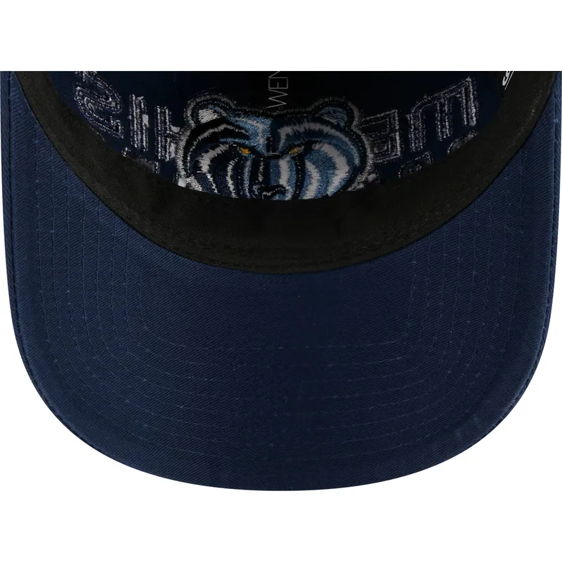 petten-gebogen-marineblauw-verstelbaar-9twenty-draft-edition-2023-van-memphis-grizzlies-nba-van-new-era