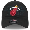 petten-gebogen-zwart-verstelbaar-9twenty-draft-edition-2023-van-miami-heat-nba-van-new-era