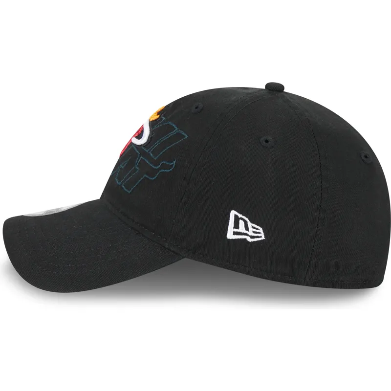 petten-gebogen-zwart-verstelbaar-9twenty-draft-edition-2023-van-miami-heat-nba-van-new-era