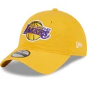 petten-gebogen-geel-verstelbaar-9twenty-draft-edition-2023-van-los-angeles-lakers-nba-van-new-era
