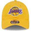 petten-gebogen-geel-verstelbaar-9twenty-draft-edition-2023-van-los-angeles-lakers-nba-van-new-era