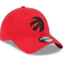 petten-gebogen-rood-verstelbaar-9twenty-draft-edition-2023-van-toronto-raptors-nba-van-new-era