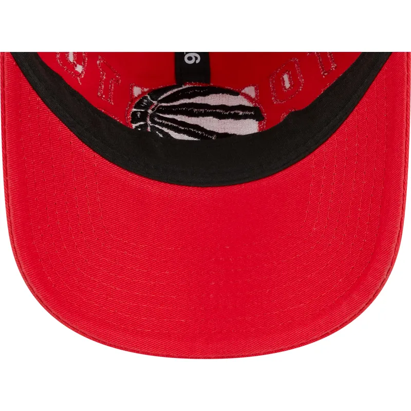 petten-gebogen-rood-verstelbaar-9twenty-draft-edition-2023-van-toronto-raptors-nba-van-new-era