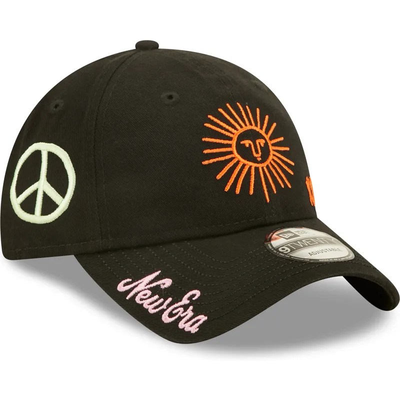 petten-gebogen-zwart-verstelbaar-9twenty-washed-graphic-van-new-era