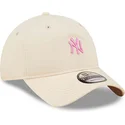 petten-gebogen-roze-verstelbaar-9twenty-mini-van-new-york-yankees-mlb-van-new-era