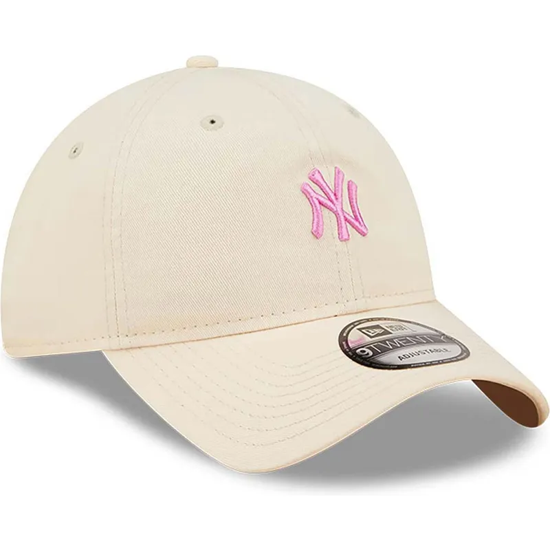 petten-gebogen-roze-verstelbaar-9twenty-mini-van-new-york-yankees-mlb-van-new-era