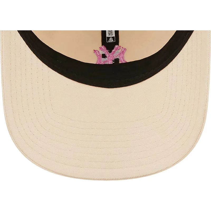 petten-gebogen-roze-verstelbaar-9twenty-mini-van-new-york-yankees-mlb-van-new-era