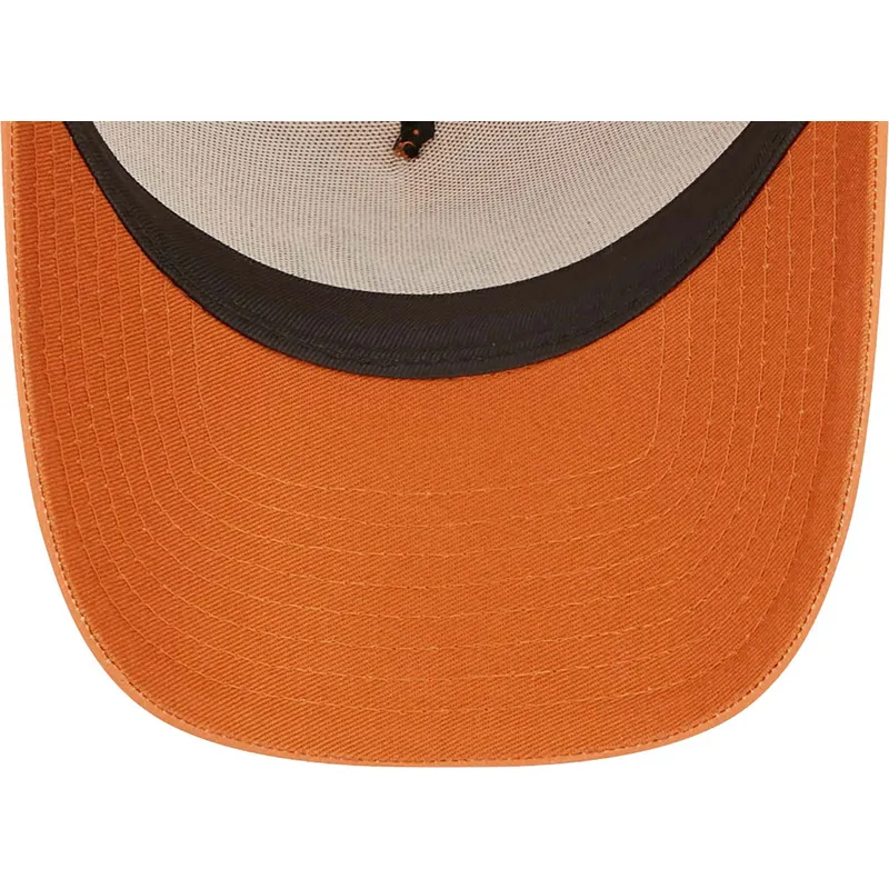 petten-gebogen-bruin-snapback-a-frame-tech-ripstop-van-new-york-yankees-mlb-van-new-era