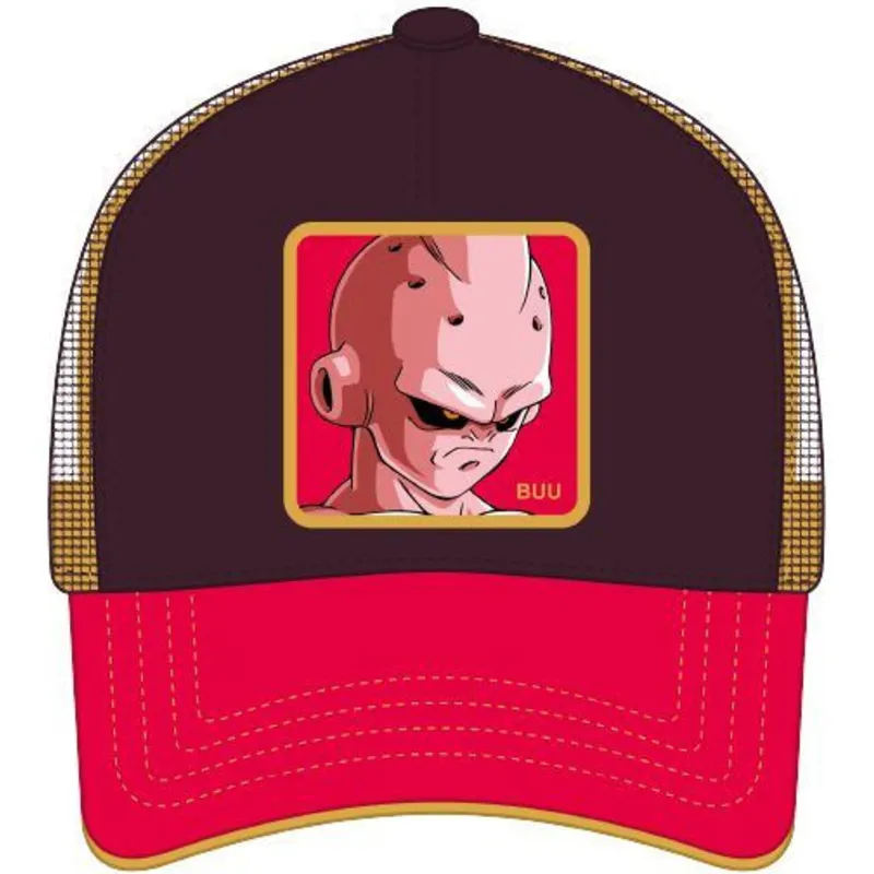 petten-gebogen-bruin-snapback-kid2-kid-buu-dragon-ball-van-capslab