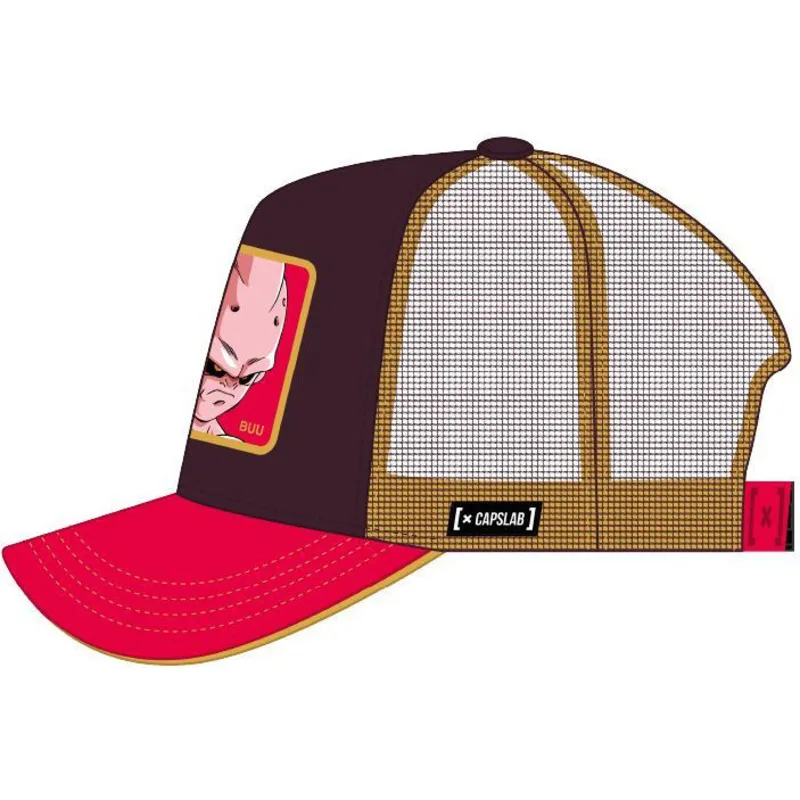 petten-gebogen-bruin-snapback-kid2-kid-buu-dragon-ball-van-capslab