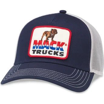 Petten gebogen blauw snapback Twill Valin Patch van...
