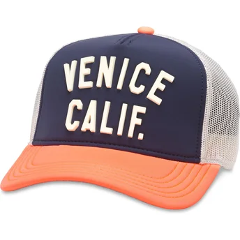 Petten gebogen marineblauw snapback California Riptide...