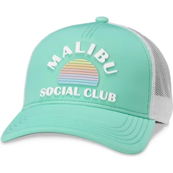 Petten gebogen groen snapback Social Club Riptide Valin van American Needle