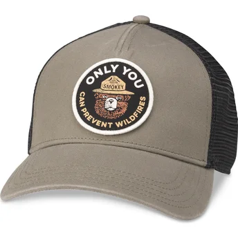 Petten gebogen bruin snapback Valin van American Needle