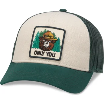 Petten gebogen groen snapback van American Needle