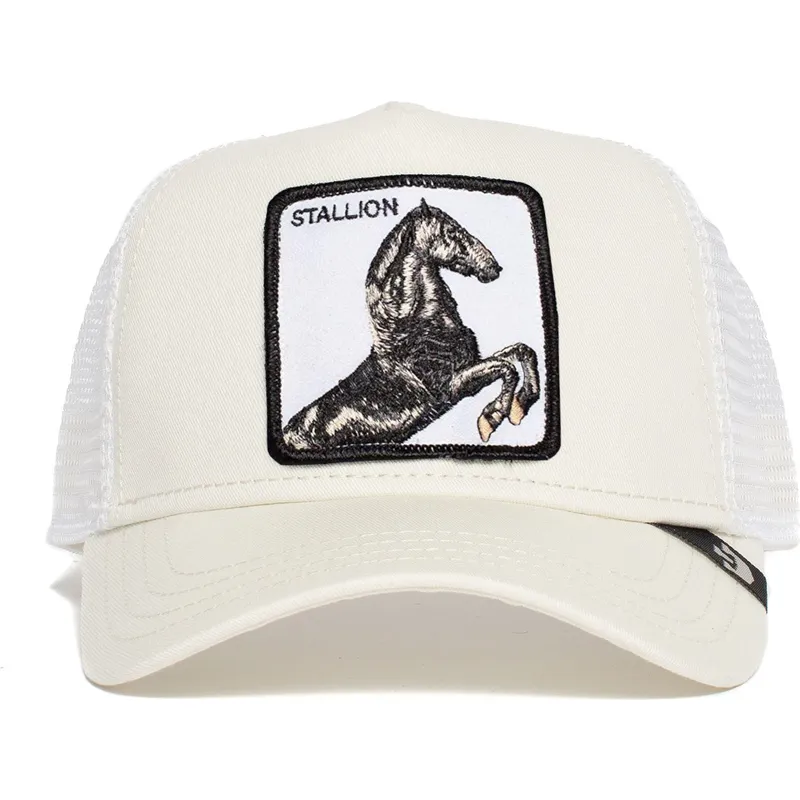 petten-gebogen-wit-snapback-stallion-the-farm-van-goorin-bros