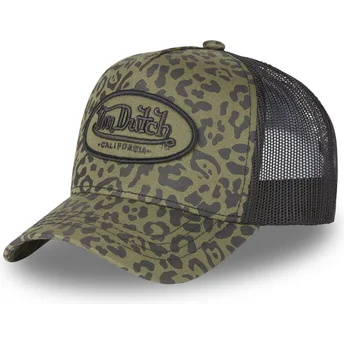 Petten gebogen luipaard snapback LEO KA van Von Dutch