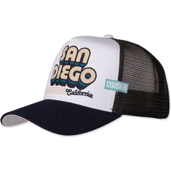 Petten gebogen meerkleurig snapback HFT van Coastal