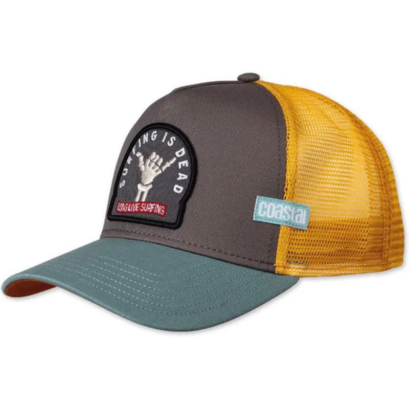 petten-gebogen-meerkleurig-snapback-surfing-is-dead-hft-van-coastal