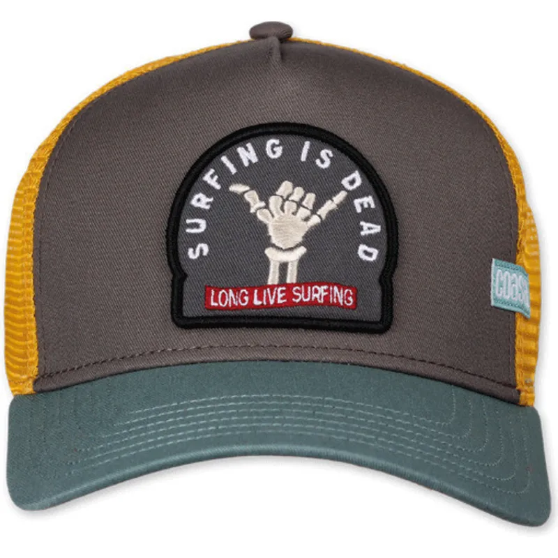 petten-gebogen-meerkleurig-snapback-surfing-is-dead-hft-van-coastal