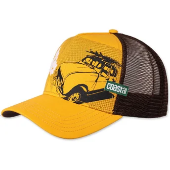 Petten gebogen geel snapback New “B” HFT van Coastal