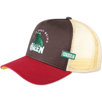 Petten gebogen meerkleurig snapback It Is Easy Being Green HFT van Coastal