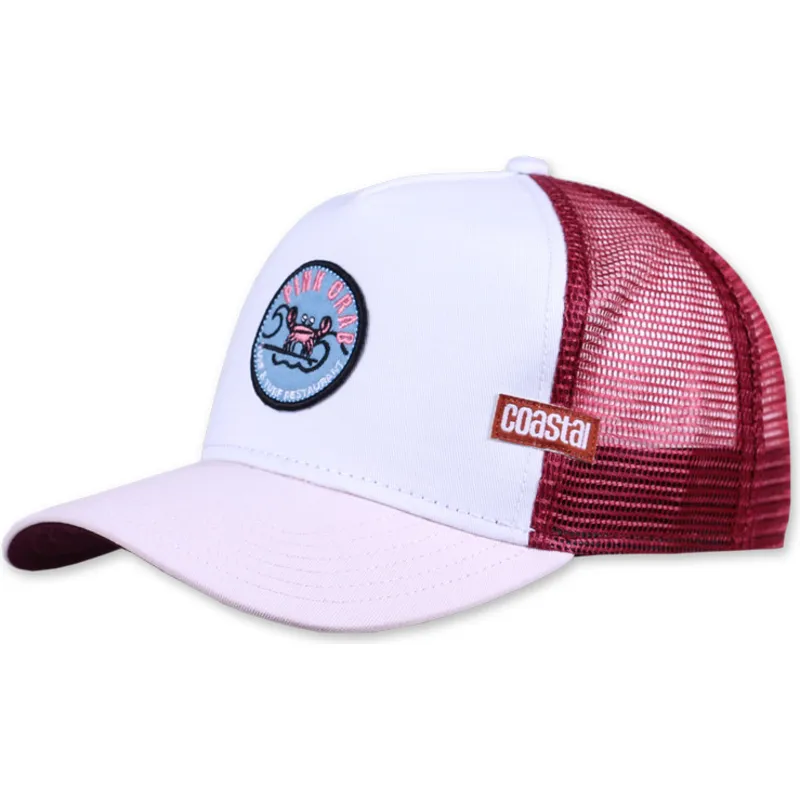 petten-gebogen-meerkleurig-snapback-pink-crab-hft-van-coastal