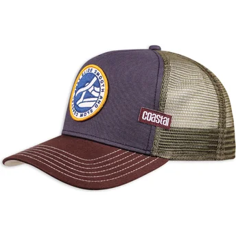 Petten gebogen meerkleurig snapback Just Glide Smooth And Slow HFT van Coastal