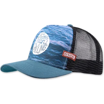 Petten gebogen blauw snapback The Ocean Is Calling HFT van Coastal