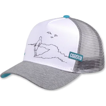 Petten gebogen grijs snapback HFT van Coastal