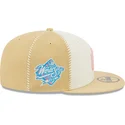 petten-plat-beige-fitted-rosa-59fifty-seam-stitch-van-new-york-yankees-mlb-van-new-era