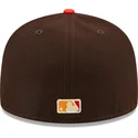 petten-plat-bruin-fitted-59fifty-the-elements-fire-pin-van-los-angeles-dodgers-mlb-van-new-era