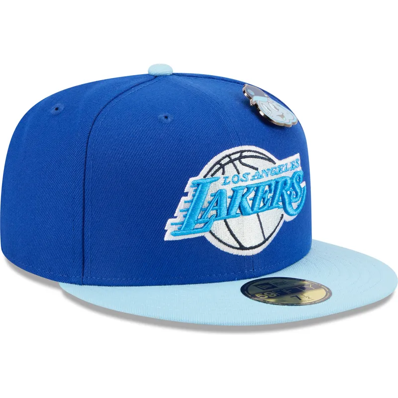 petten-plat-blauw-fitted-59fifty-the-elements-water-pin-van-los-angeles-lakers-nba-van-new-era