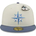 petten-plat-grijs-fitted-59fifty-the-elements-air-pin-van-seattle-mariners-mlb-van-new-era