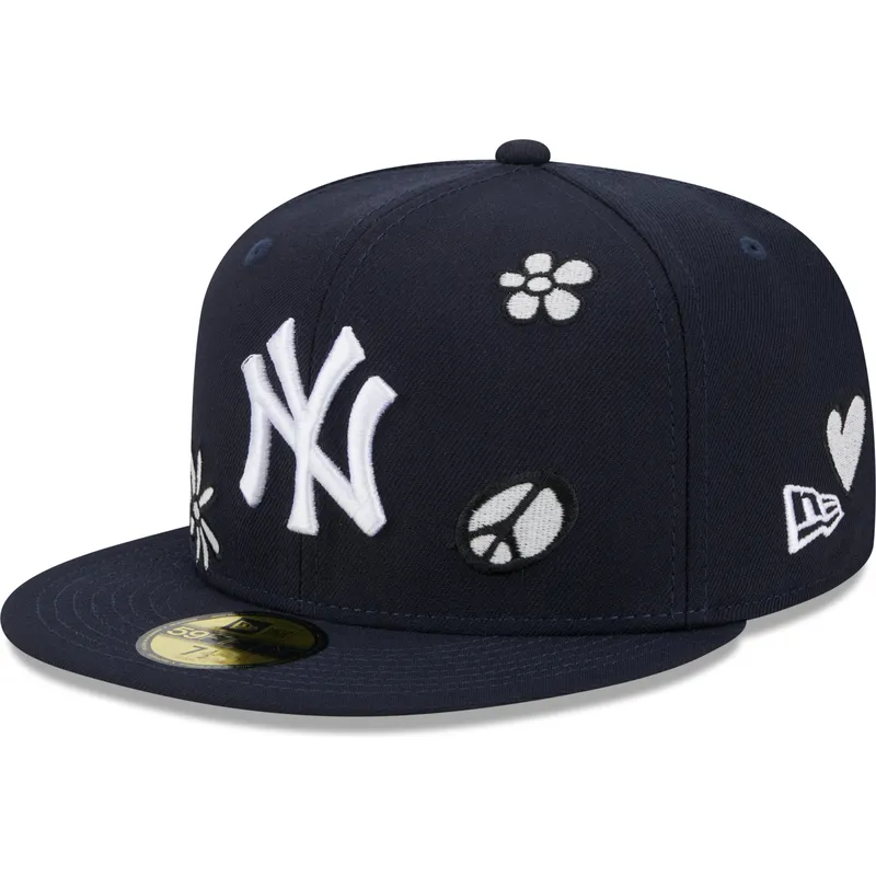 petten-plat-marineblauw-fitted-59fifty-sunlight-pop-van-new-york-yankees-mlb-van-new-era petten-plat-marineblauw-fitted-59fifty-sunlight-pop-van-new-york-yankees-mlb-van-new-era