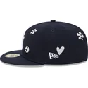 petten-plat-marineblauw-fitted-59fifty-sunlight-pop-van-new-york-yankees-mlb-van-new-era
