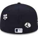 petten-plat-marineblauw-fitted-59fifty-sunlight-pop-van-new-york-yankees-mlb-van-new-era
