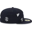 petten-plat-marineblauw-fitted-59fifty-sunlight-pop-van-new-york-yankees-mlb-van-new-era