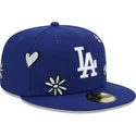 petten-plat-blauw-fitted-59fifty-sunlight-pop-van-los-angeles-dodgers-mlb-van-new-era