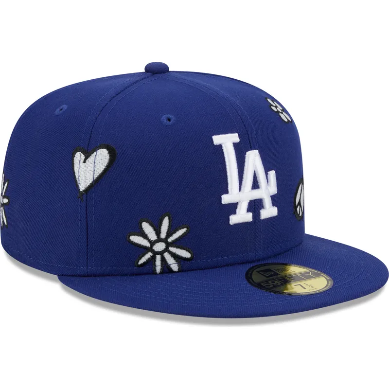 petten-plat-blauw-fitted-59fifty-sunlight-pop-van-los-angeles-dodgers-mlb-van-new-era