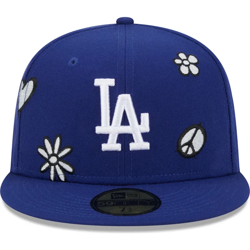 petten-plat-blauw-fitted-59fifty-sunlight-pop-van-los-angeles-dodgers-mlb-van-new-era