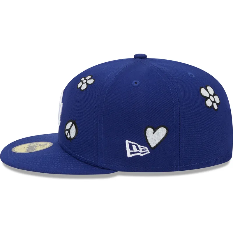 petten-plat-blauw-fitted-59fifty-sunlight-pop-van-los-angeles-dodgers-mlb-van-new-era