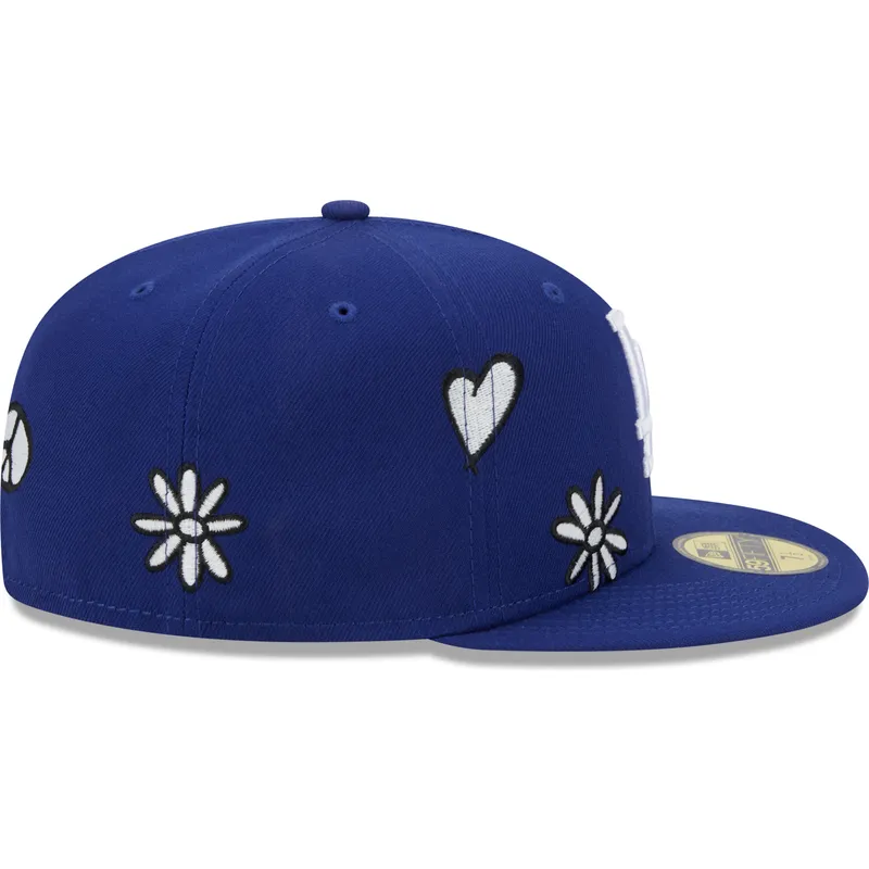 petten-plat-blauw-fitted-59fifty-sunlight-pop-van-los-angeles-dodgers-mlb-van-new-era