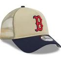 petten-gebogen-beige-snapback-9forty-a-frame-all-day-van-boston-red-sox-mlb-van-new-era