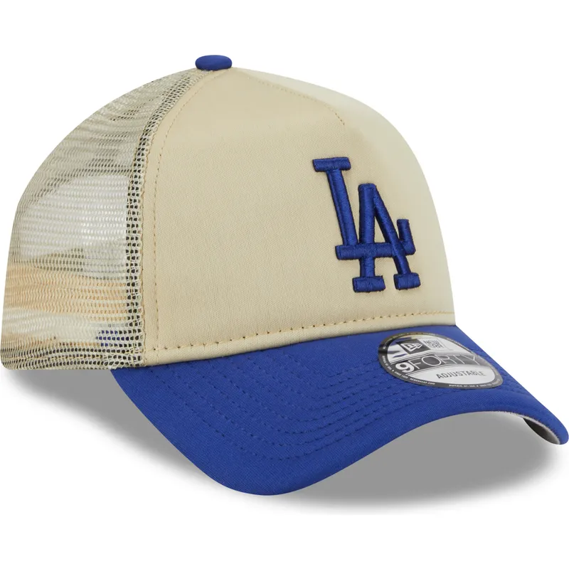 petten-gebogen-beige-snapback-9forty-a-frame-all-day-van-los-angeles-dodgers-mlb-van-new-era